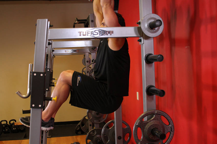 Hanging Leg Raise - ending position