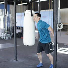 Heavy Bag Thrust - starting position