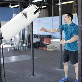 Heavy Bag Thrust - ending position