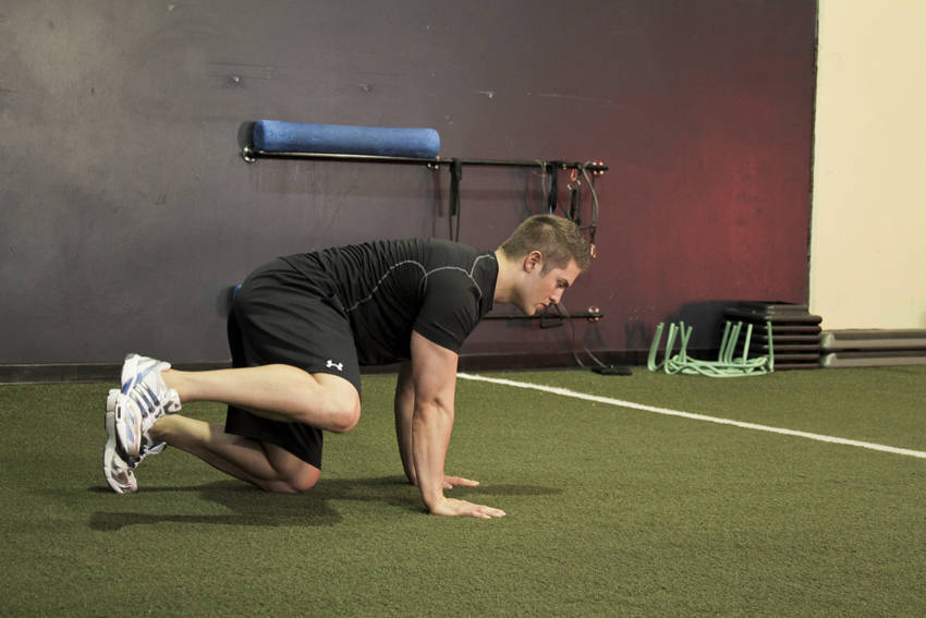 Hip Circles (prone) - ending position