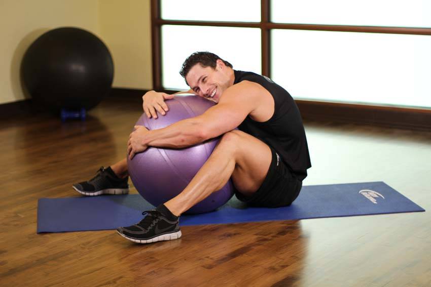 Hug A Ball - ending position