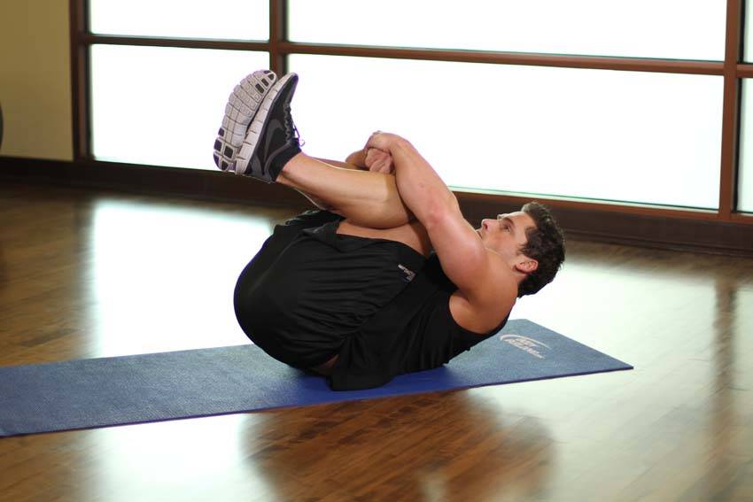 Hug Knees To Chest - ending position