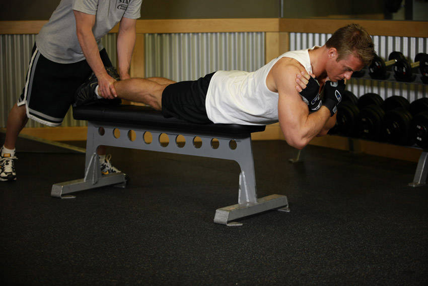 Hyperextensions With No Hyperextension Bench - ending position