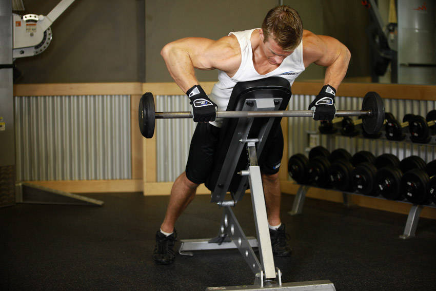 Incline Bench Pull - ending position