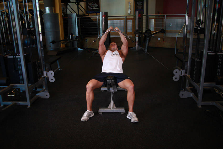 Incline Cable Flye - ending position