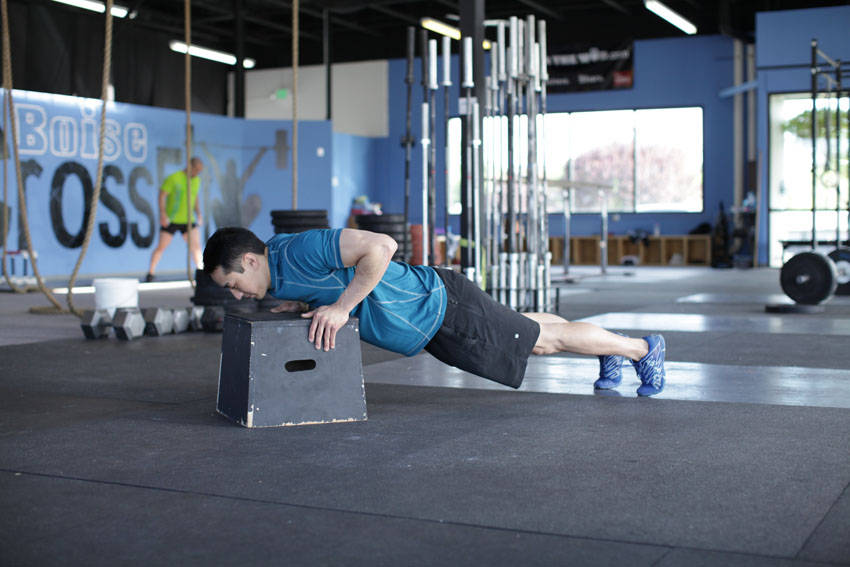 Incline Push-Up - starting position