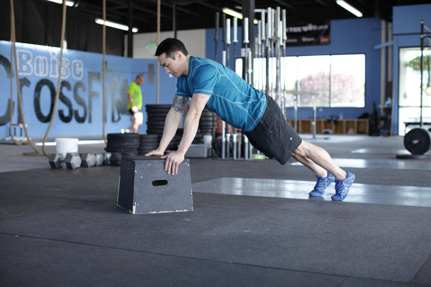 Incline Push-Up - ending position