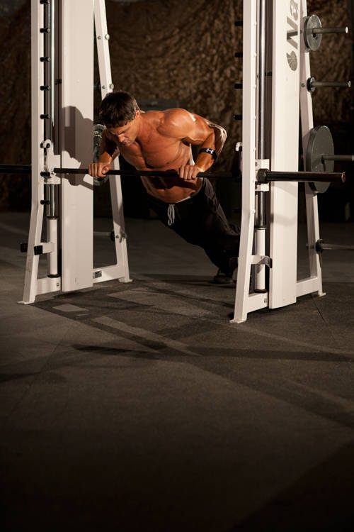 Incline Push-Up Medium - ending position