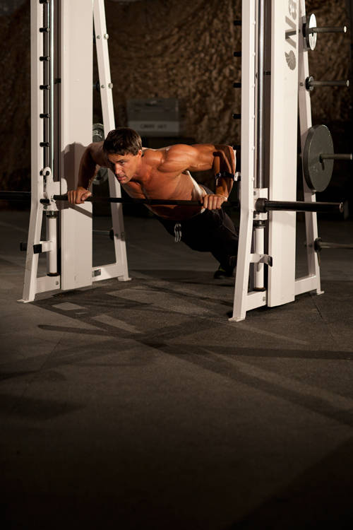 Incline Push-Up Wide - starting position