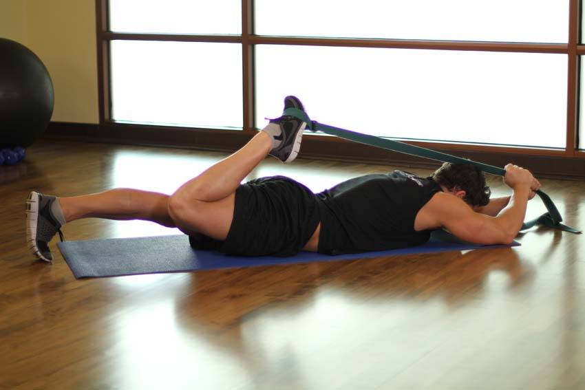 Intermediate Hip Flexor and Quad Stretch - ending position