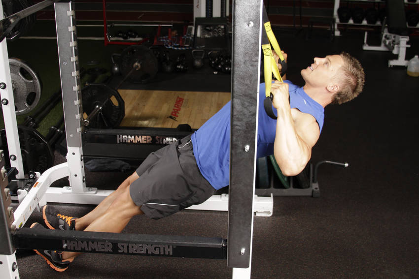 Inverted Row with Straps - ending position