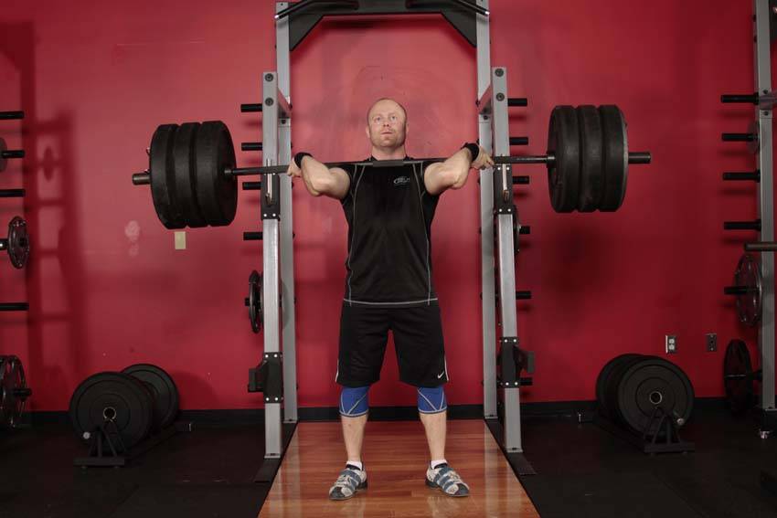 Jerk Dip Squat - starting position