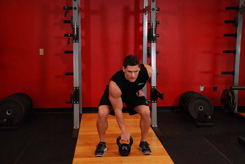 Kettlebell Dead Clean - starting position