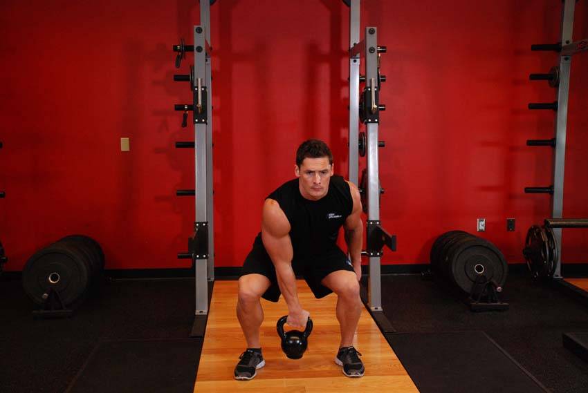 Kettlebell Hang Clean - ending position