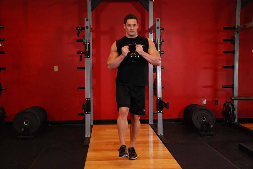 Kettlebell Pistol Squat - starting position