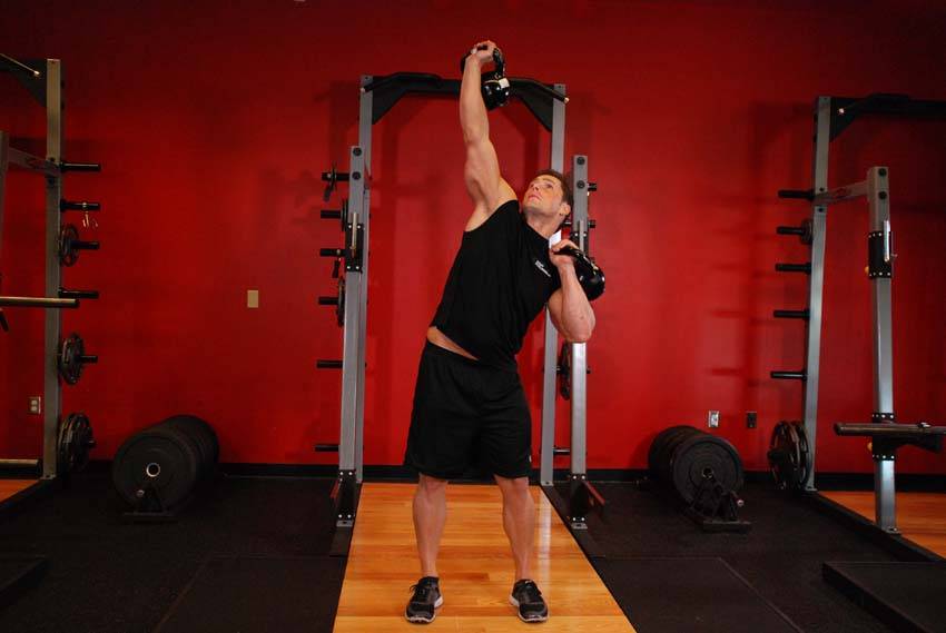 Kettlebell Seesaw Press - ending position
