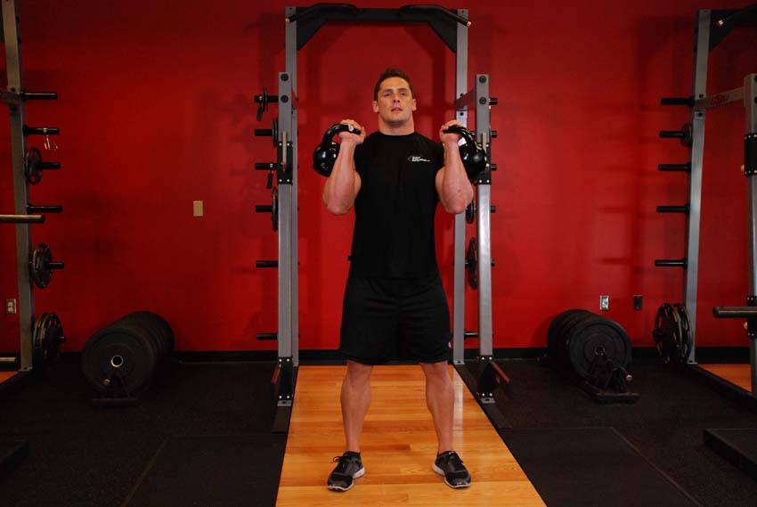 Kettlebell Thruster - starting position