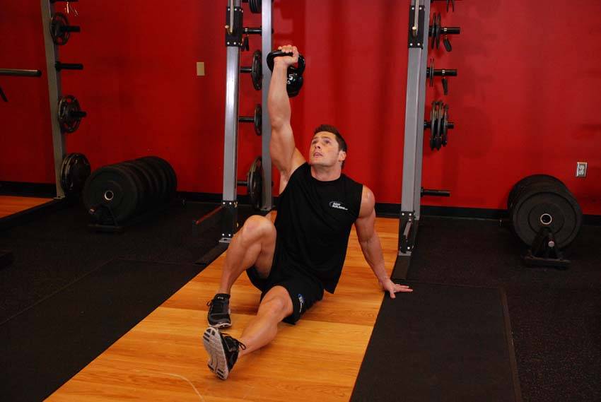 Kettlebell Turkish Get-Up (Lunge style) - ending position