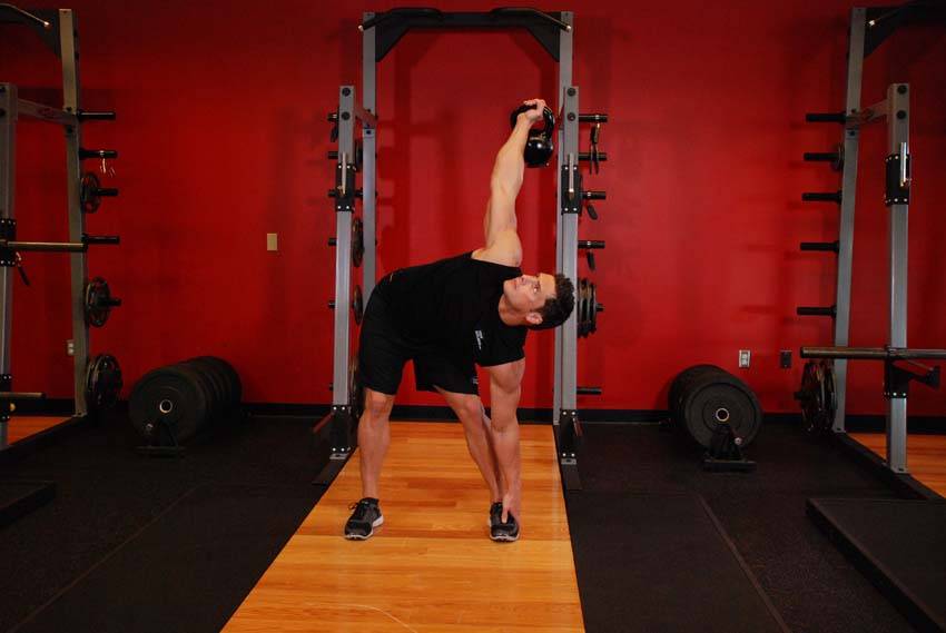 Kettlebell Windmill - ending position