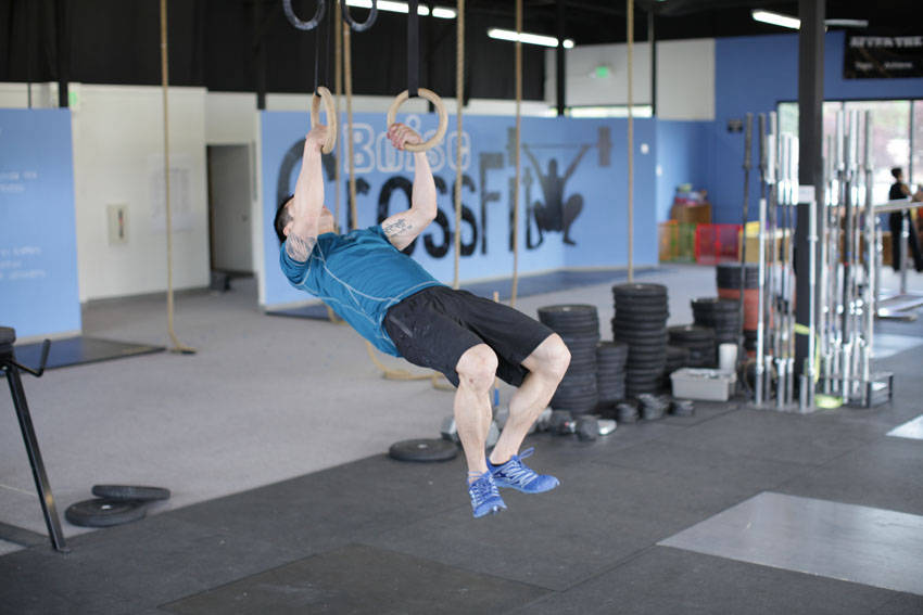 Kipping Muscle Up - ending position