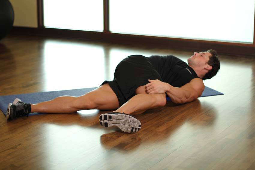 Knee Across The Body - ending position