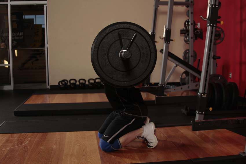 Kneeling Jump Squat - ending position