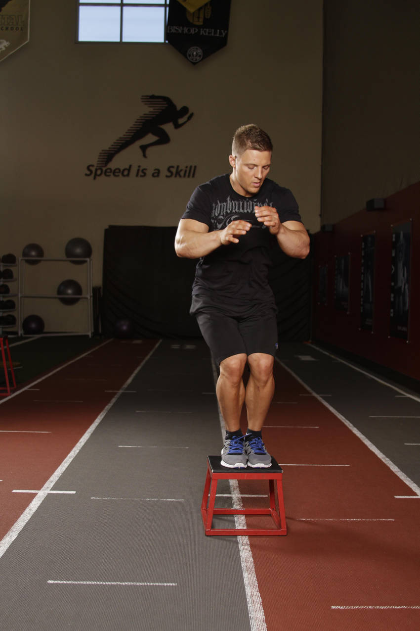 Lateral Box Jump - ending position