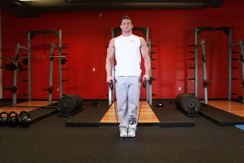 Lateral Raise - With Bands - starting position