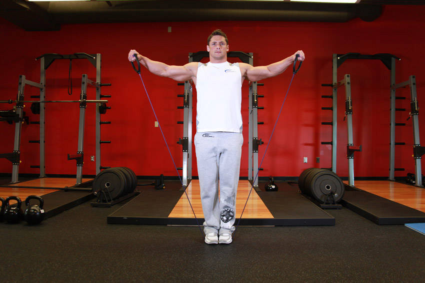 Lateral Raise - With Bands - ending position