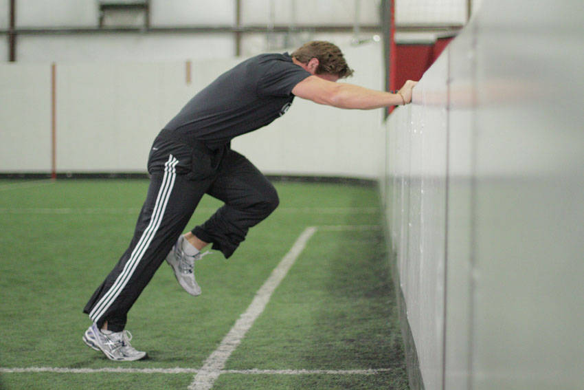 Linear Acceleration Wall Drill - starting position