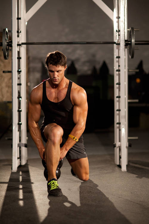 Lunge Pass Through - ending position