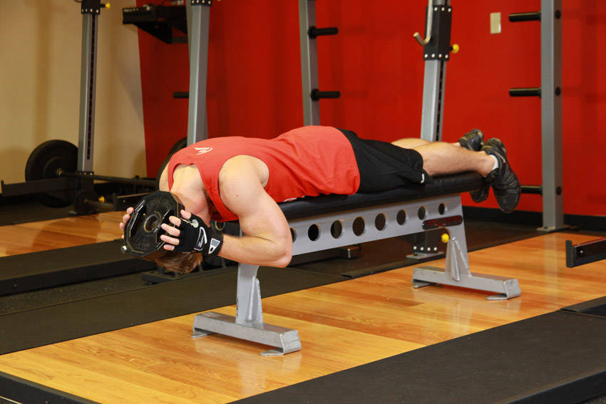 Lying Face Down Plate Neck Resistance - starting position