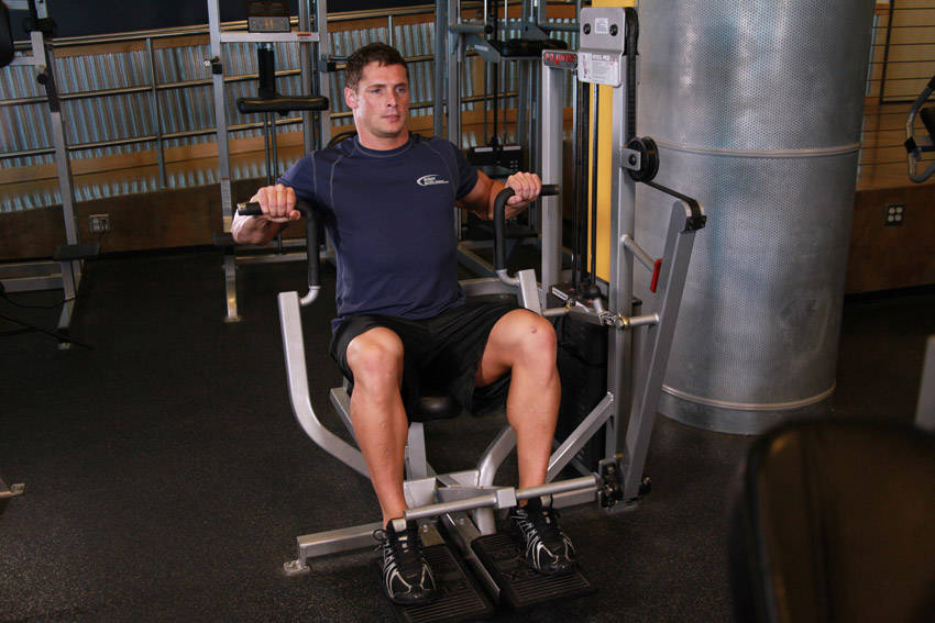 Machine Bench Press - starting position