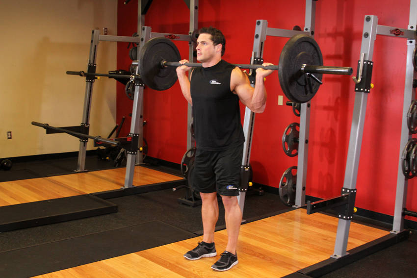 Narrow Stance Squats - starting position