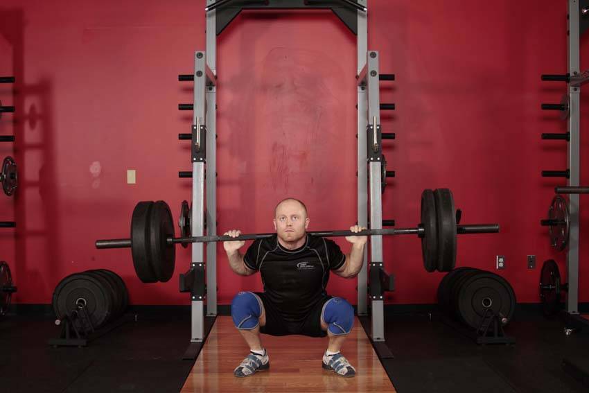 Olympic Squat - ending position