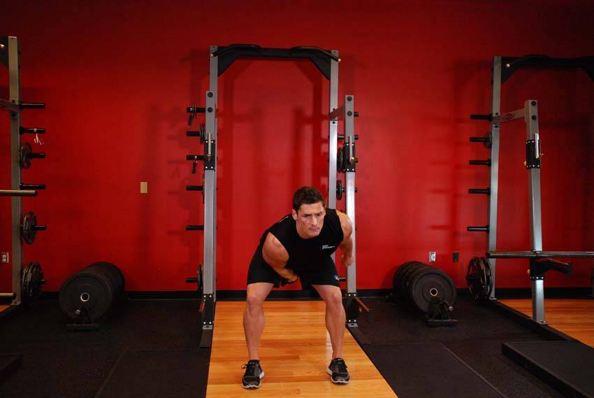 One-Arm Kettlebell Snatch - ending position