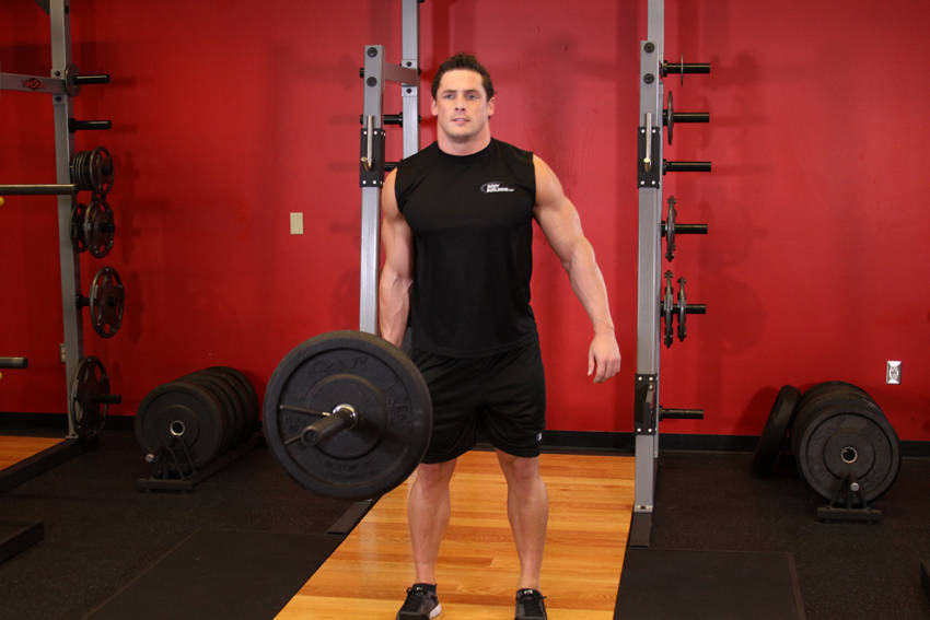 One-Arm Side Deadlift - ending position