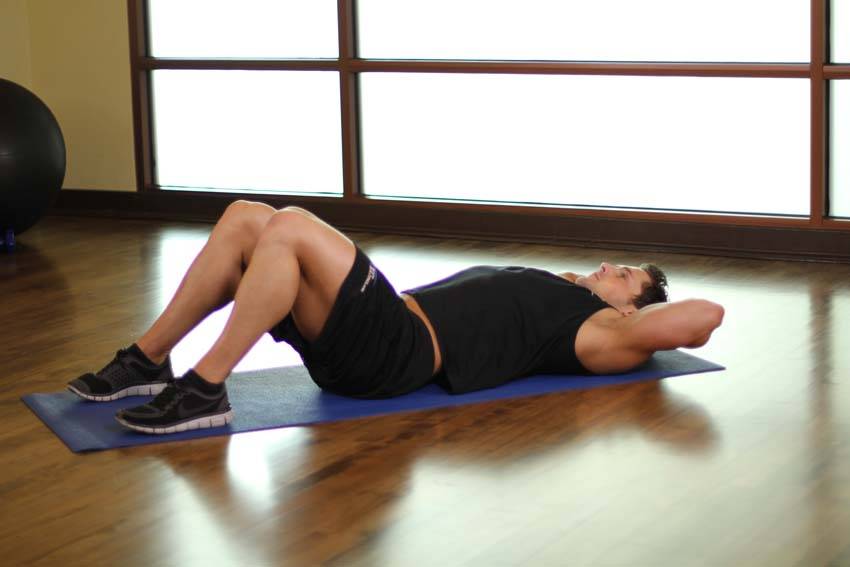 One Knee To Chest - starting position
