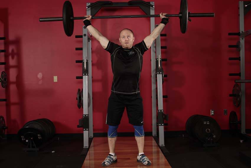 Overhead Squat - starting position