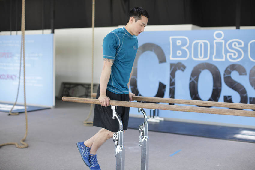 Parallel Bar Dip - ending position