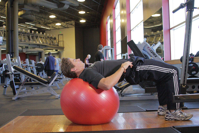 Physioball Hip Bridge - ending position