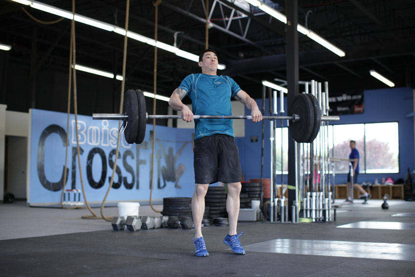 Power Clean - ending position