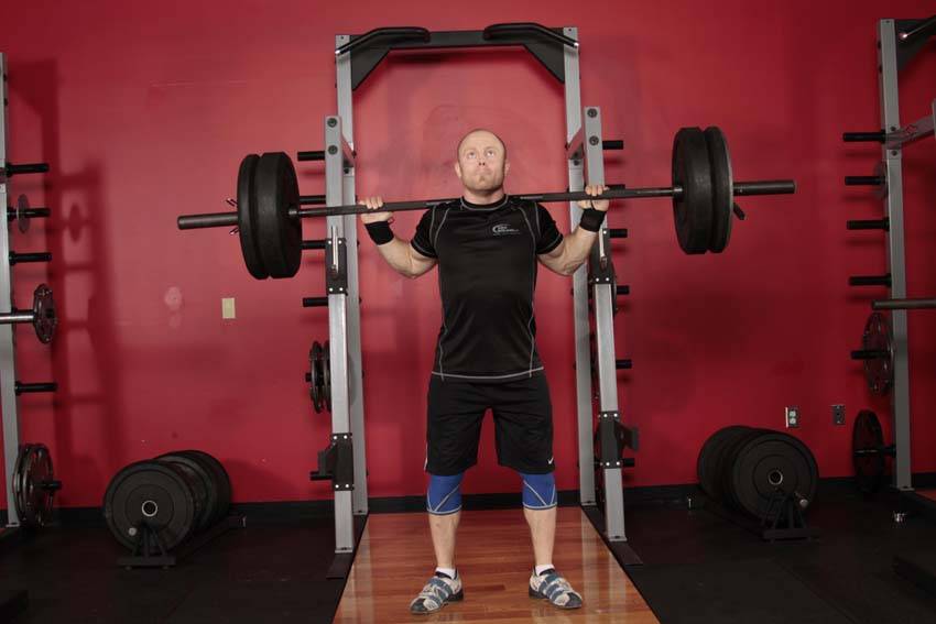 Push Press - Behind the Neck - starting position