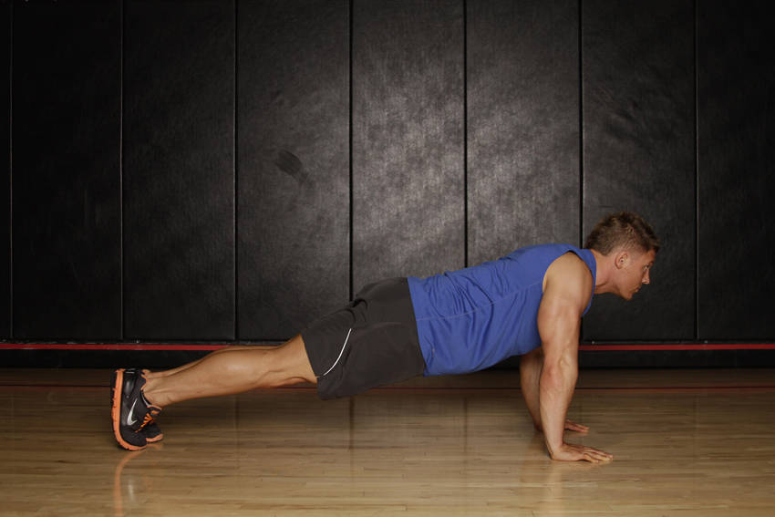 Push Up to Side Plank - starting position