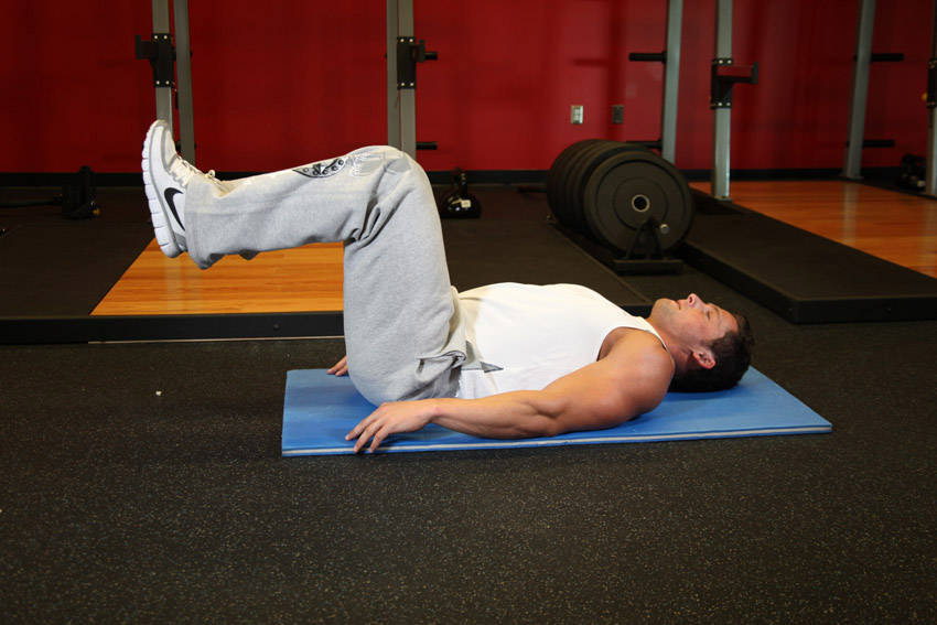 Reverse Crunch - starting position