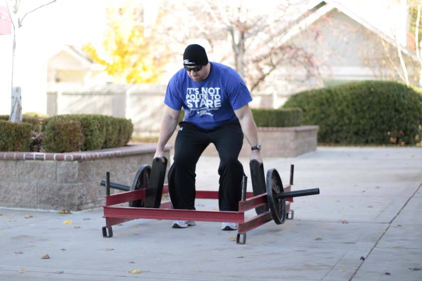 Rickshaw Deadlift - starting position