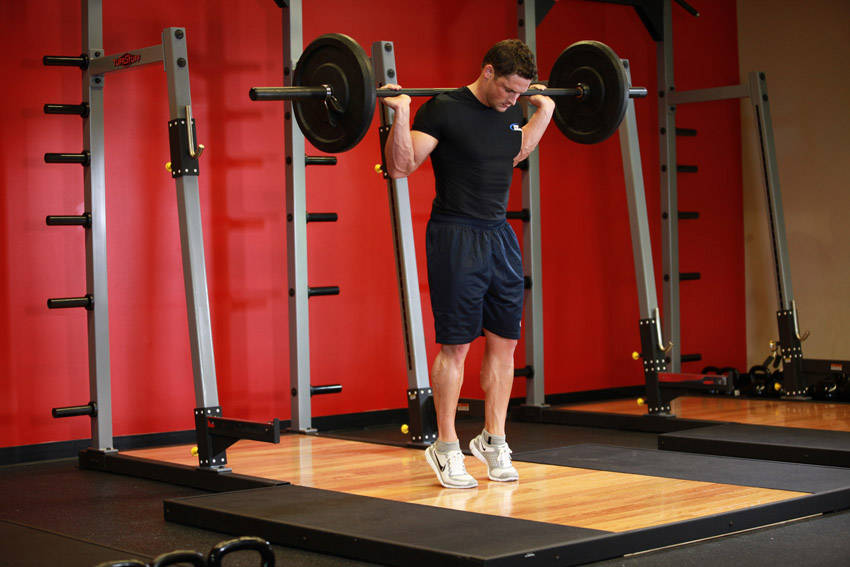 Rocking Standing Calf Raise - ending position