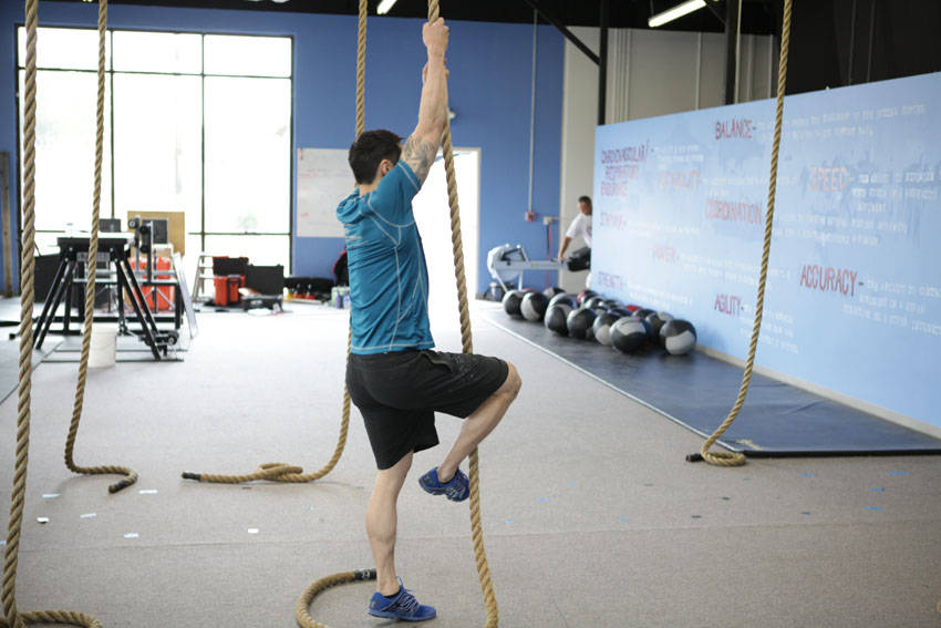 Rope Climb - starting position