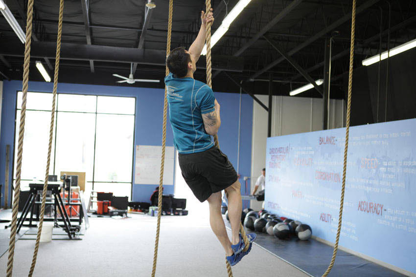 Rope Climb - ending position