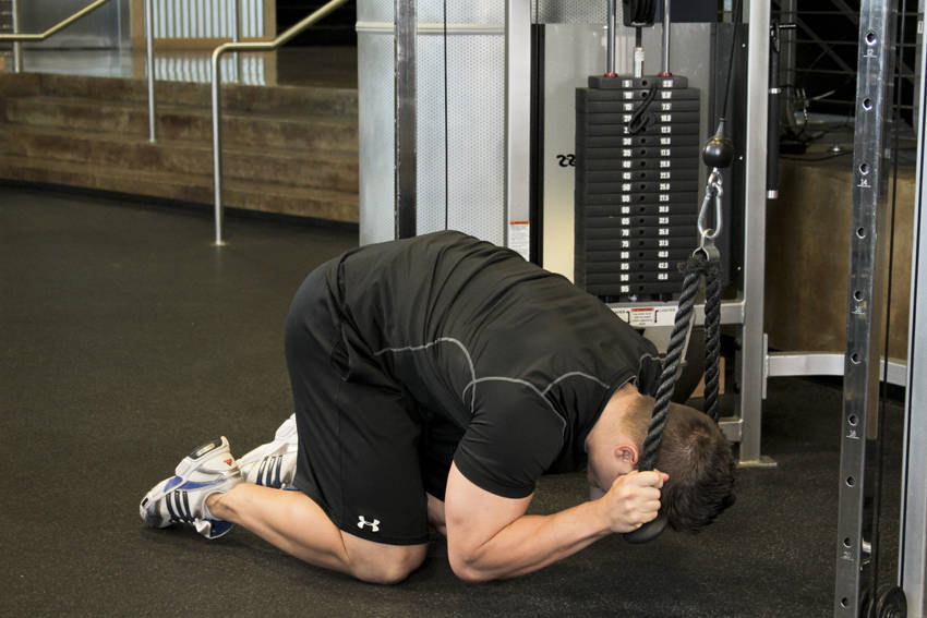 Rope Crunch - ending position